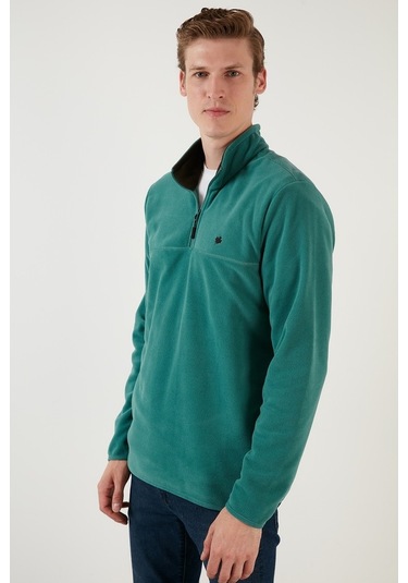 Buratti Slim Fit Anti-Pilling Tüylenme Yapmayan Bato Yaka Kışlık Şardonlu Erkek Polar 5906001 Benetton