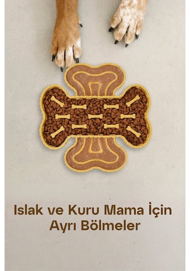 Slow Feeder Köpekler İçin Yavaş Besleme Mama Kabı