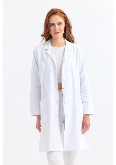Prof Nova Kadın Doktor Önlüğü Beyaz