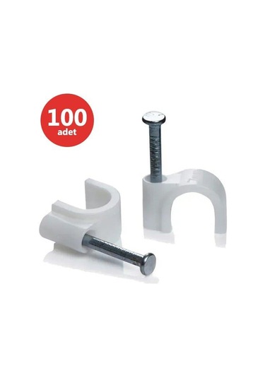 Karya 8 Numara 25 Mm Çelik Çivili Kroşe 100'lü Paket