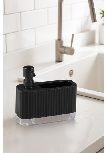 Okyanus Home Coliseum Sıvı Sabunluk Seti Siyah Siyah