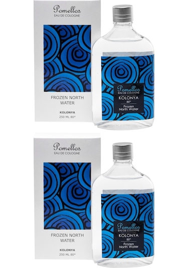 Pomellos 80 Derece Frozen North Water Kolonya Cam Şişe 2 x 250 ML
