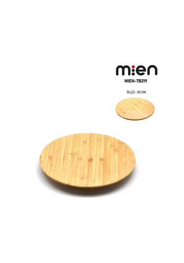 Mien 30 Cm Bambu Sunum Ve Servis Tabağı Açık Kahverengi