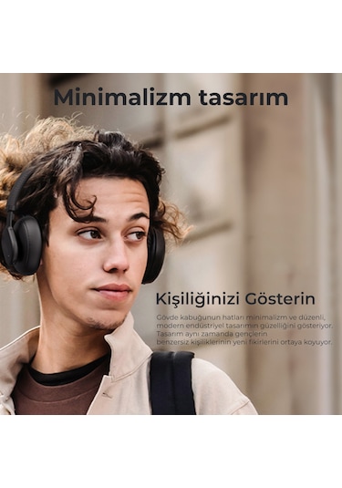 Bix Soundcraft H1 ANC Kablosuz Kulak üstü Bluetooth 5.3 Kulaklık