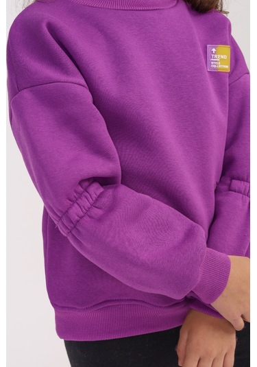Toontoy Kız Çocuk Sweatshirt Mor