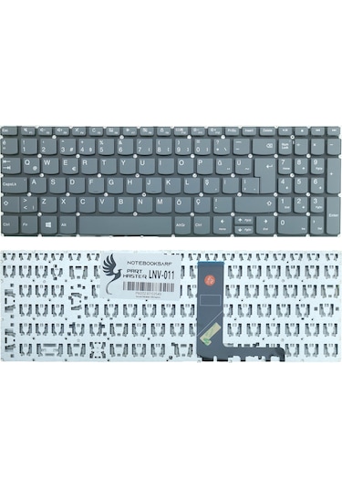 Lenovo Uyumlu ideaPad 3-15IIL05 Type 81WE Klavye (Füme) V2