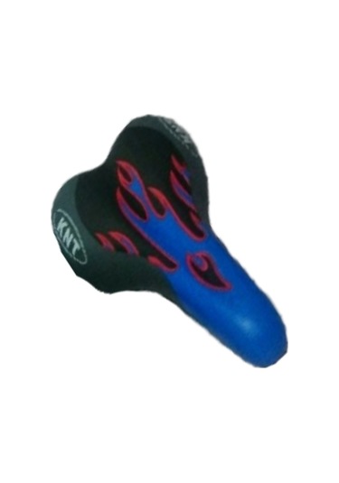 Hsgl Bisiklet Alevli Sele 01 Mavi - Beyaz