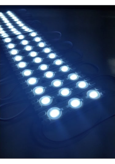 Ledx Mercekli Beyaz Modül Led 12volt Üç Çipli - 20adet