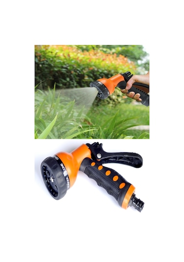 Solo 7 Çefit Su Atabilen Bahçe Sulama Tabancası Basınçlı Oto Yıkama Tabancası Hortum Ucu Fıskiye 1 Adet