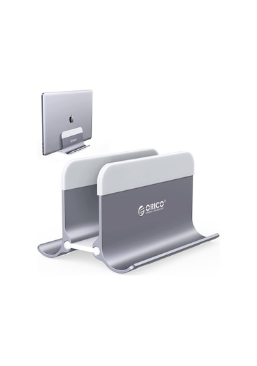 Orico Alüminyum Notebook Apple Uyumlu MacBook Dikey Masaüstü Standı Gri