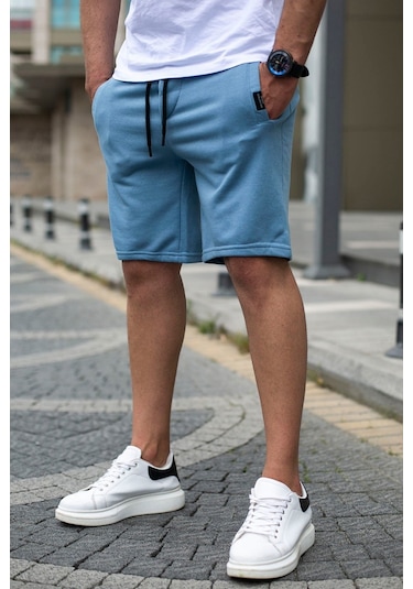 Madmext Madmext Mavi Regular Fit Şort 4842-mavi Mavi