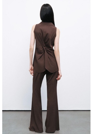 N25yn6132 Nocturne Bluz Kahve Rengi