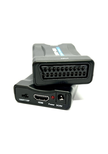 Scart Hdmı Kompozit Video Dönüştürücü + Ses Scart To Hdmi Çeviric