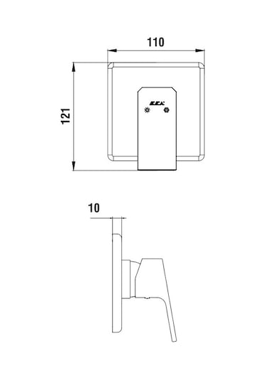 Eca Tiera Ankastre Gömme Duş Bataryası Seti Tüm Parçalar Dahil Krom