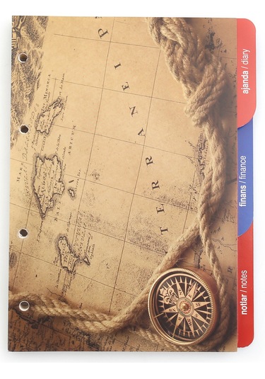 2K Organizer Ajanda Yedeği 4 Delikli A5 Tarihsiz Kareli Blok ivory Kağıt 15x21 CM YDK3 Çok Renkli