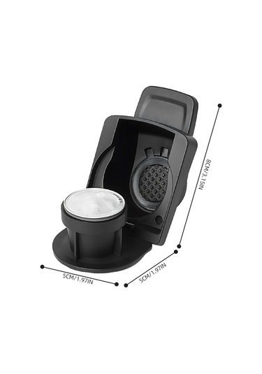 Espresso Için Yeniden Kullanılabilir Kahve Kapsülleri A Siyah Diğer