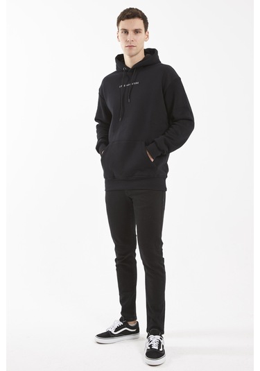 Cold Train Siyah Hoodıe Sweatshırt Siyah