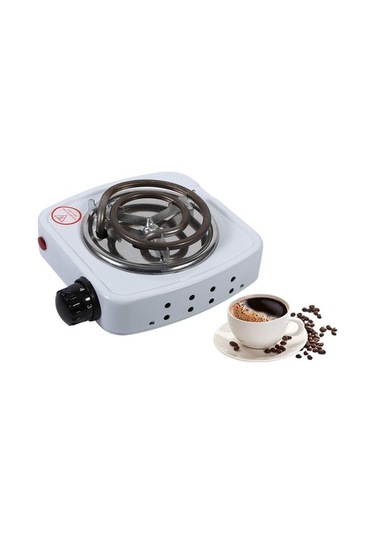 Dr Elektrikli Soba, Elektrikli Tek Brülör Ocak Brülörü Bej Altın - Gümüş