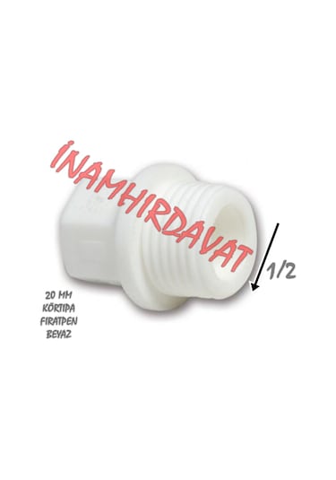 Körtipa - 20 Mm Plastik Firatpen Beyaz Renk Körtipa