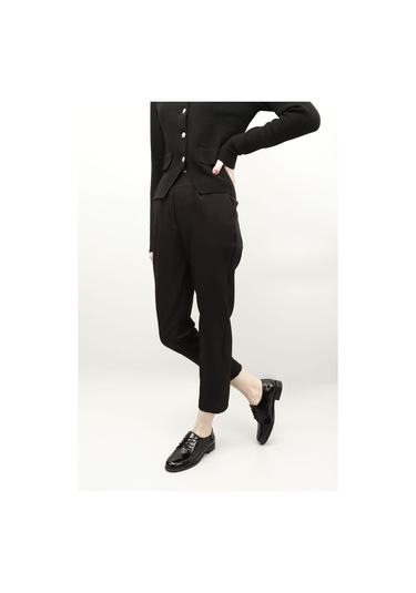 Gön Siyah Rugan Bağcıklı Hakiki Deri Oxford Ayakkabı Siyah Rugan