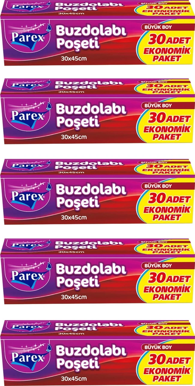 Büyük Boy Buzdolabı Poşeti 30'lu X 5 Adet