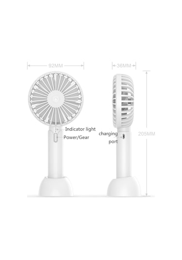 Masaüstü Taşınabilir El Tipi Mini Sessiz Fan, Renk: X1 Pembe