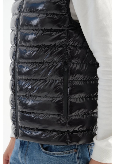 Shooter Sportswear Erkek Parlak Yelek Luxe Bej Siyah