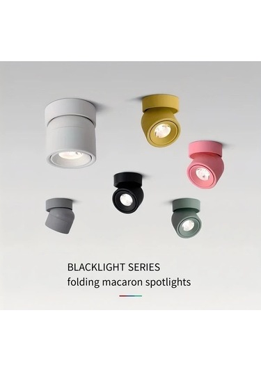 Fastbuy Dream011 Mavi Br-hg7502 Modern Makaron Tavan Spotu 360 Derece Dönebilir Ayarlanabilir Parlaklık Oturma Yemek Giriş Sı Mavi