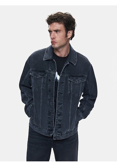 Ltb Andreas Oversıze Jean Ceket 010096102216047 55799 Koyu Gri