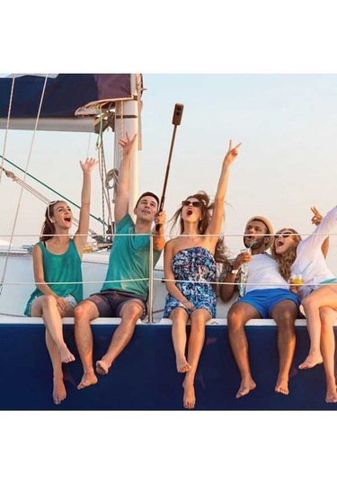 Createtech Insta360 Görünmez Selfie Çubuğu, 1/4 İnç Vida, 23,5-120 Cm Uzatılabilir