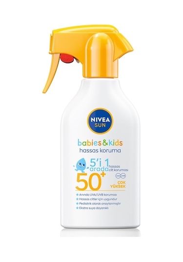 Nivea Sun Güneş Trigger Sprey Çocuk Hassas Gkf 50+ 270 Ml