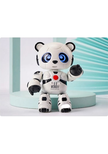 Sevimli Robot Panda Ilk Oyun Arkadaşım Sesli Işıklı Konuşan Ses T