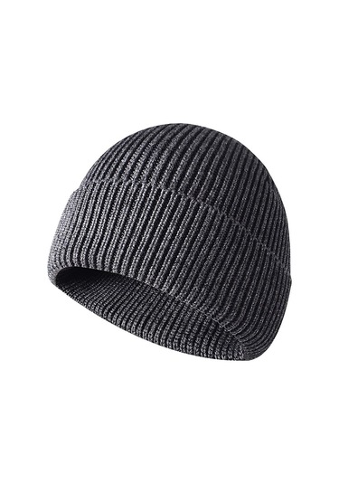 Erkekler İçin Manşetli Sıcak Örme Dış Mekan Şapkası, Kışlık Sıcak Örme Şapka Ordu Yeşili