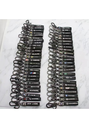 Logolu Kişiselleştirilmiş Metal Araba Anahtarlıkları - Erkekler İçin Deri Anahtarlık Fi Fi Ee Fi Fiat Bronz Donanım