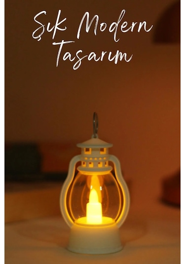 Led Mum Mini Kamp Tipi 3 Adet Pil Dahil Dumansız Alev Ledli Dekor Işığı Beyaz Pt430 Beyaz