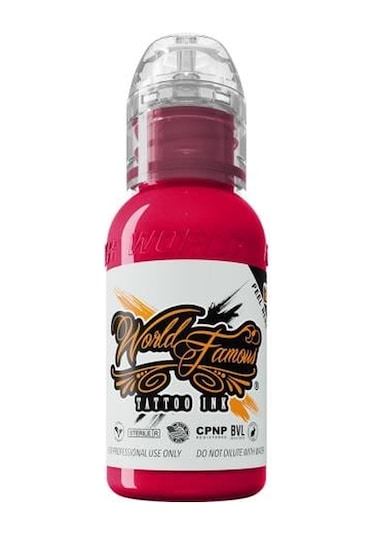 Melek Bright Pink - World Famous Ink Dövme Boyası - 1oz/30ml