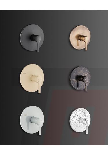 3 Yollu Ankastre Duş Batarya Seti KROM