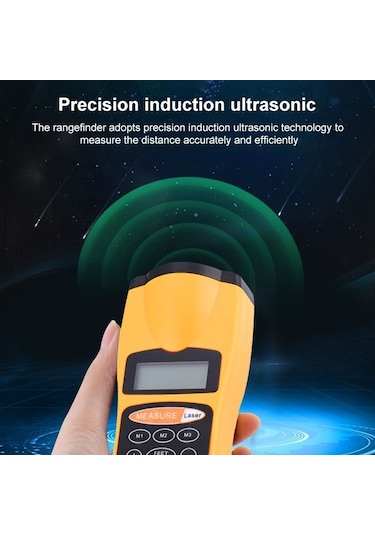 Butuglobal CP-3007 1.8 İnç Lcd Kırmızı Lazer Noktalı Ultrasonik Mesafe Ölçer