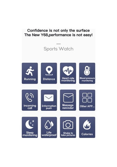 Geeroyoo Renkli 1.3 İnç Ekranlı Akıllı Spor Bileklik - Kalp Atımı, Kan Basıncı Ve Uyku İzleme, Uzaktan Fotoğraf Çekimi, Ip67 Su Geçirmez, Pembe Y68/d20