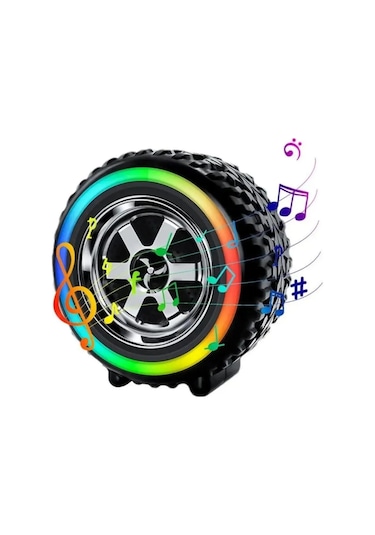 Platoon Pl-4598 Bt+tf+fm+tws+usb Type-c Girişli Işıklı Lastik Speaker G2389