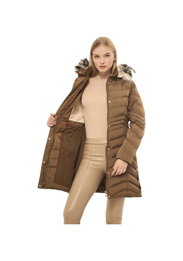 Kadın Büyük Beden Kapüşonlu Spor Mont M5302 Bgl-st03221 001