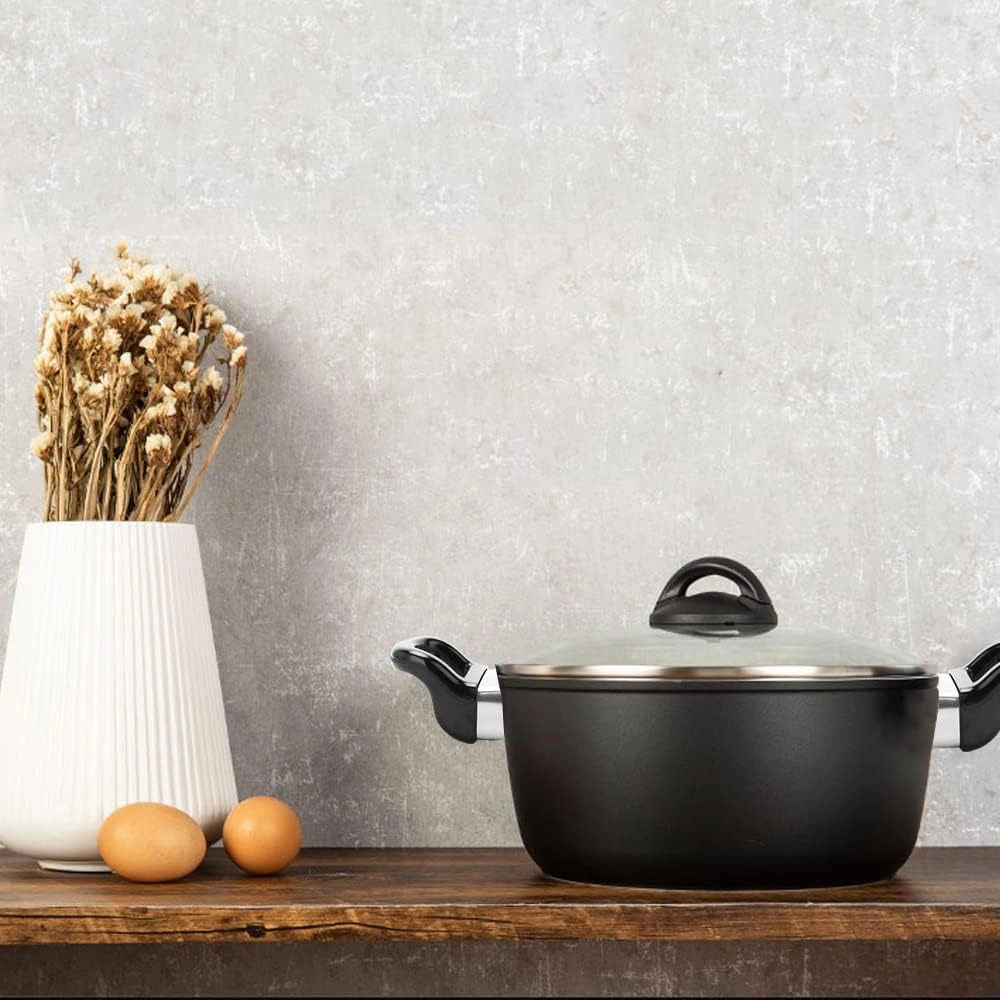 Moveevo 4 Adet Siyah Metal Tencere Kelepçesi - Basınç Tenceri Ve Sos Tenceri İçin Yerine Koyma Kelepçe - 1 Veya 2 Delikli Uyumlu Siyah