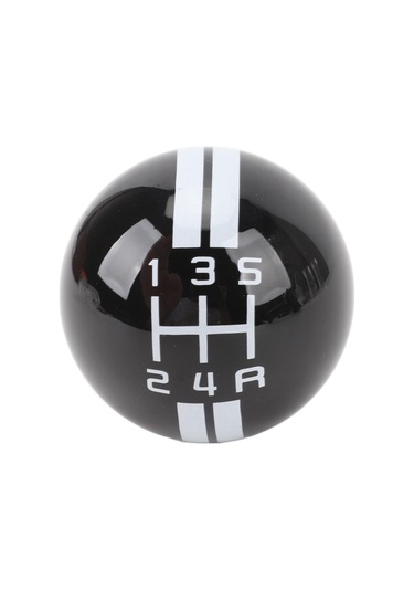 Reedark Ford Mustang 1967-2018 İçin 5 Vitesli Shelby Gt500 Stili Ergonomik Vites Kolu, Metal+reçine Malzeme, Kaydırma Kolu, 3 Adaptörlü 8mm,9mm,10mm Siyah Ve Beyaz