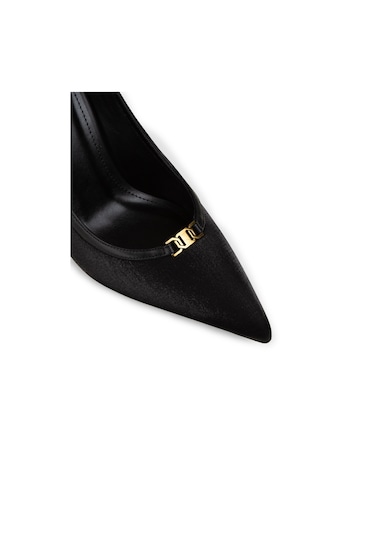 Deery Kadın Siyah Özel Doku Stiletto - V0t30zsyhm01 siyah