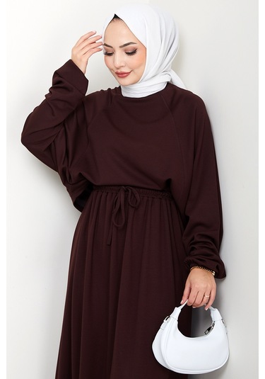 Evsan Tunik Etek Oysho İkili Takım 1650 - Kahve Kahverengi