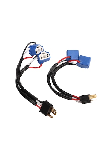 Youtek 2 Adet H4/9003 Kablolu Bağlantı Adaptörü - Truck Ve Pickup Led Farları İçin Y Şekilli Çevirme Kablosu