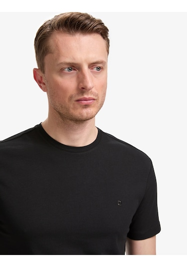 Pierre Cardin Erkek Siyah Tişört Basic 50325307-vr046