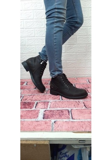 Voyager 4327 Bağacaklı Fermuarlı Aksesuarlı Hakiki Deri Erkek Bot