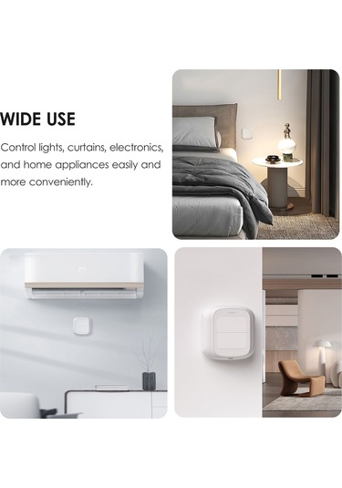 Teltree Zigbee Akıllı Ev Senaryo Kontrolcü, İki Tuşlu, Uygulama İle Kontrol, Beyaz Gateway Gerektirir, Pil Yok 1-gang