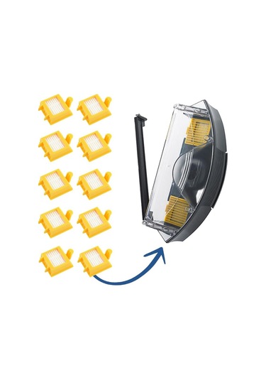 Leasetake Irobot Roomba 700 Ana Yan Fırça Hepa Filtresi 720, 730, 750, 760, 765, 770, 772, 776, 780, 782, 785, 790 Yedek Parçaları